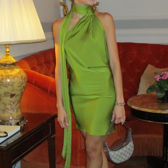 Rat & Boa Serafia Dress Green XXS - Picture 3 of 4